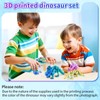 3PC 3D Printed Dinosaur Animals Toy.Articulated Tyrannosaurus Rex Stegosaurus Triceratops,Mystery