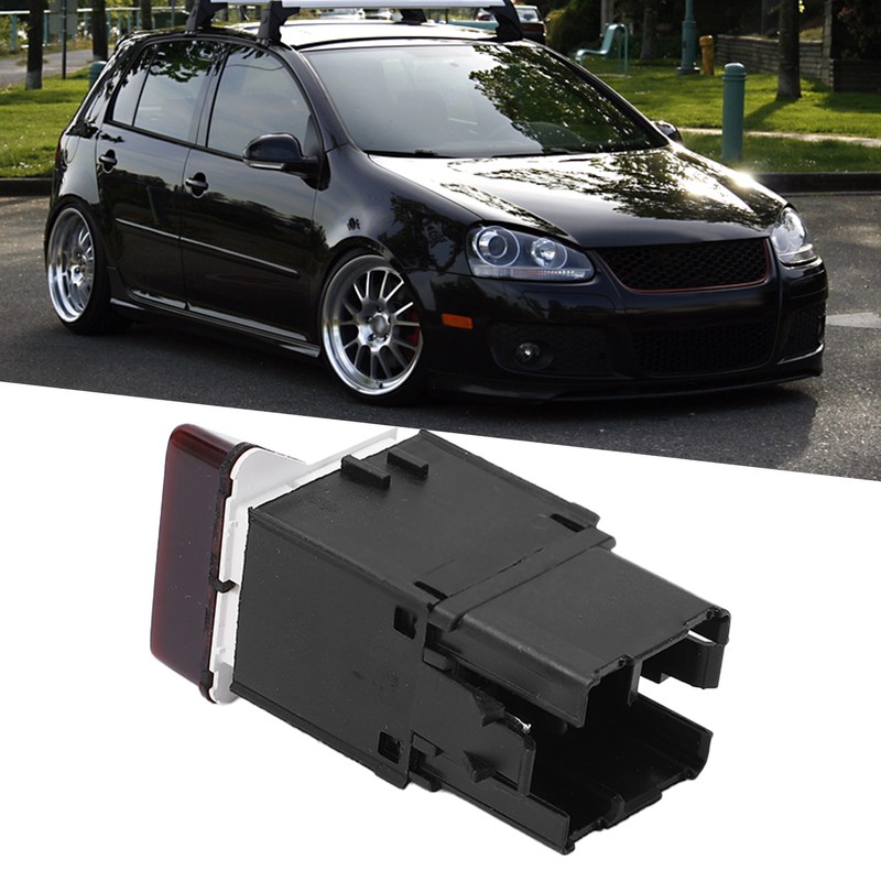 Dark Red Warning Emergency Flash Switch Button 1K0953509A Car Interior