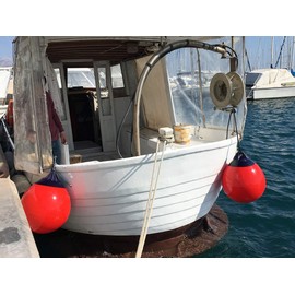 Ocean Buoy R Series, Round Fender for Boat, Red/Blue, White/Blue