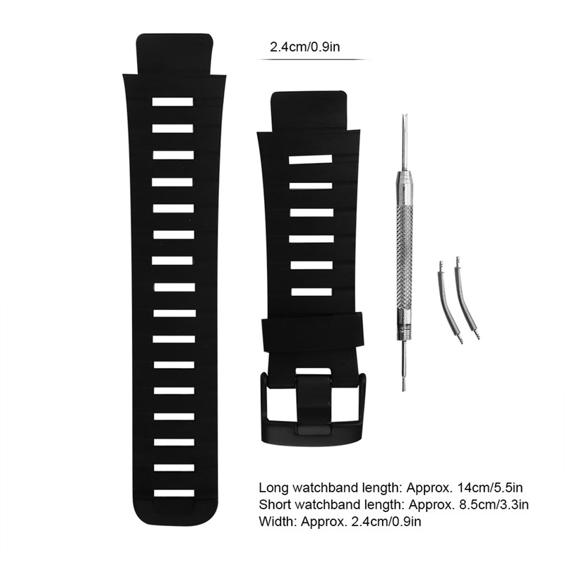 Outdoor Rubber Watchband Watch Strap Replacement Accessory for SUUNTO X-LANDER