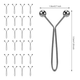 24pcs Hijab Pins for Women, Fashion Exquisite Shawl Scarf Clip Muslim Hijab Clips Safety Brooch Pin Buttons for Women Headscarf Wedding Dress Sweater Jewelry Accessories (Dark Gray)