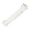 Flexible Drain Connector - White Double End Drain Adapter for