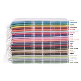 HAVLULAND Turkish Beach Towels Oversized, 100% Cotton Bath Towels, Quick Dry, Absorbent, Sand Free Beach Blanket, 72"x39" Turkish Travel Towel (Set of 3)