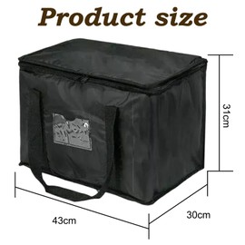 Yonfas Large Food Delivery Bag – Insulated Thermal Bag for Hot and Cold Food Delivery, Durable, Large Capacity