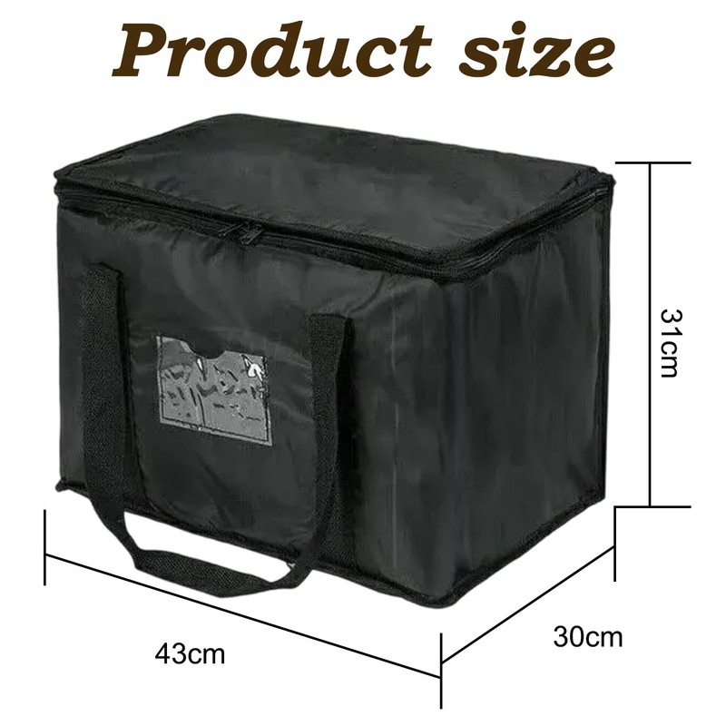 Yonfas Large Food Delivery Bag – Insulated Thermal Bag for