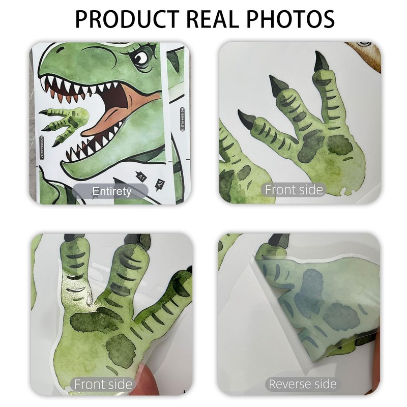 Cartoon Dinosaur Wall Stickers DIY Peel and Stick Clings