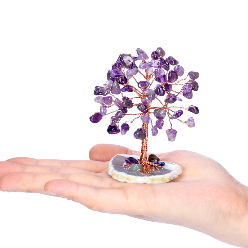 CrystalTears Feng Shui Decorative Tree of Life Handmade Wire Wrap