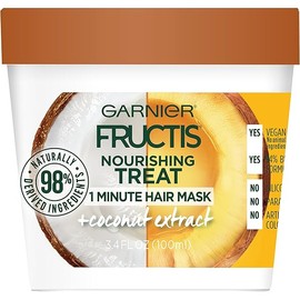 Garnier Fructis Coconut Hair Treat Mask, 3.4 fl. oz.