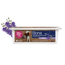 Bona Bona® Disposable Wet Cleaning Pads for Hardwood Floors, Lavender Scent