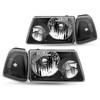 TUSDAR Headlight Assembly Set for 2001-2011 Ford Ranger with Corner