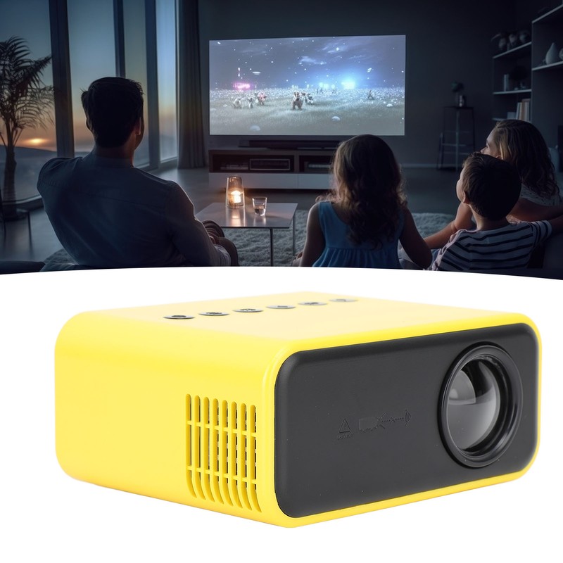 Mini Projector Multifunction HD 1080P WiFi Wireless Wired Screen Projection