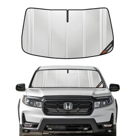 Pigenius Windshield Sun Shade for 2019-2025 Honda Passport, 2016-2022 Pilot, 2017-2025 Ridgeline with Honda Sensing Camera. Full Front Window Sunshade Coverage