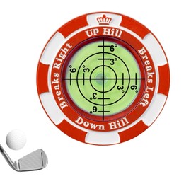 Pokumil Golf Marker, Magnet, Putting Guide, Golf Marker, Level, Marker, For Golf Putting Practice, High Precision, Multi-functional, Round Bubble Level, Stylish, Golf Equipment, Golf Enthusiasts, Gift