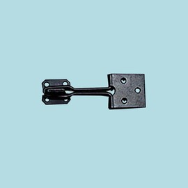 Black Wrought Iron Wire Hasp Lock 3" X 1" Rust Resistant Antique Wire Style Hasp Latches Safety Padlock Clasps for Cabinets, Chests Or Doors with Screws | Renovators Supply Manufacturing Pack of 6