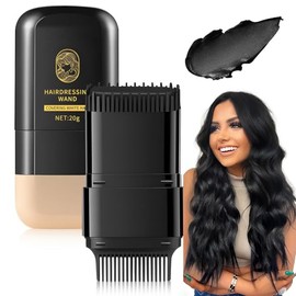 Peine Cabello Tinte, Barros Para Teñir el Pelo, Tinte de 2 en 1 en Barra, Pelo con Peine Seguro y Cómodo, Cubre Canas, Cepillo para Retoques de Cabell