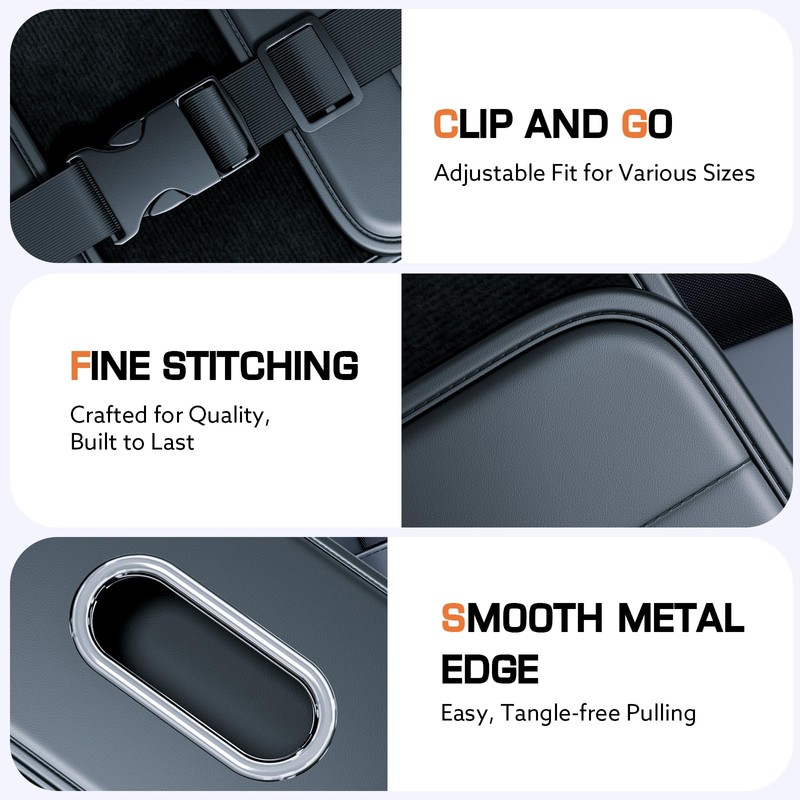 ULPOCMU Car Tissue Holder – Premium PU Leather Tissue Box