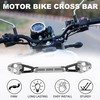 TUCKBOLD Motorcycle Crossbar Portable Handlebar Motorcycle Handlebar Silver Tone with