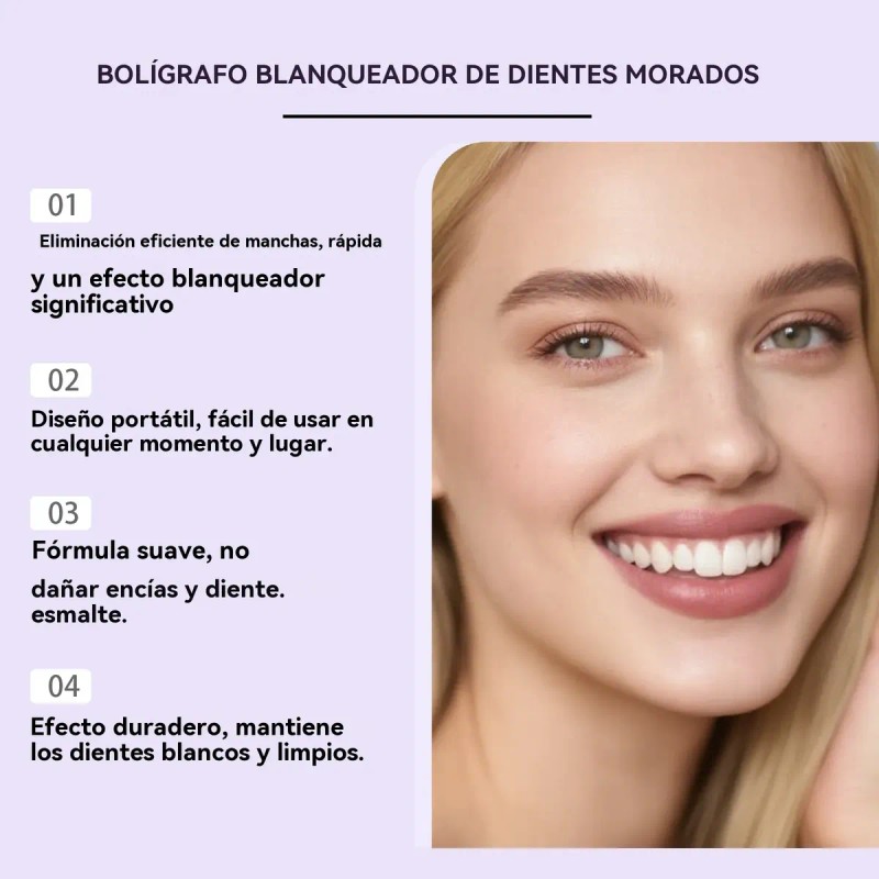 3 Lápiz Blanqueador Dientes Elimina Manchas Limpiador Dental