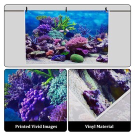 AOFOTO 10x8ft Coral and Fish Under Sea Backdrop Aquarium Tropical Underwater World Atoll Reef Photography Seabed Background Marin Ocean Diving Summer Man Boy Girl Portrait Photo Studio Props Vinyl