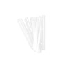 Baumgartens 3 Ring Magazine/Catalog Organizer Strips -3xHoles -12/Pack -Clear