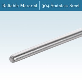 QUARKZMAN 300mm x 1.5mm 304 Stainless Steel x 10pcs Linear Shaft Metric Round Rods Rods Base Material for DIY