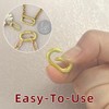Ofiuny 10Pcs 18K Gold Filled Oval Clasp Carabiner Necklace Clasps