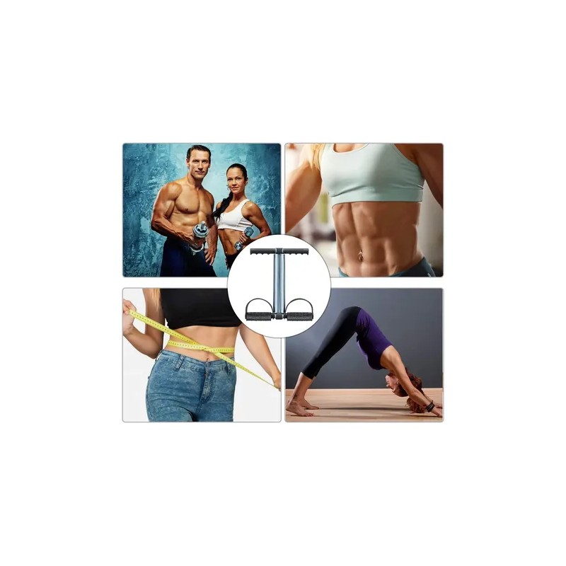 Covvy Elastic Sit Up Equipment Pull Rope Dual Spring Tension