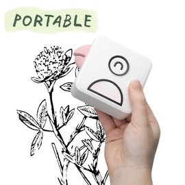 Poooliprint L2 Inkless Pocket Printer - Mini Phone Bluetooth Portable Poooli Thermal Printer for iOS + Android Print Sticky Photos, Labels, Notes, Lists for Journal, Pink