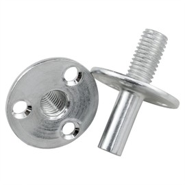 Dsjnf Metal M12 Bed Post Connector Furniture Leg Connector Screw-in T-Nut Bedpost Connector Furniture Hardware Nuts 2Set