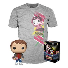 Funko - Set Figure Pop & Tee Return to the Future Marty Exclusive Action Dolls, Multicoloured (136820)