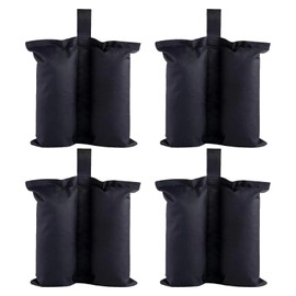 Pack of 4 Weights for Gazebo, Gazebo Sandbags, Waterproof Sandbags for Tent, Oxford Thick Sandbag Weighting, Weighted Sandbag with Long Belt, for Gazebo, Parasol, Trampoline Kiuiom