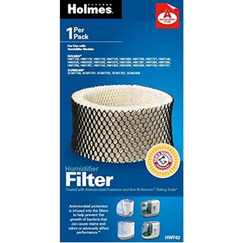Holmes HWF62PDQ-U Extended Life Replacement Humidifier Filter, Silver,