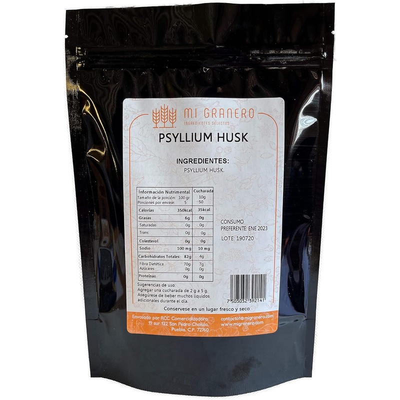 Psyllium Plantago Husk en Polvo 1 Kg Puro a Granel