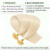TESS Blonde Extensions Real Hair Bondings 60 cm Bonding Extensions
