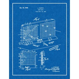 Battleship Game Patent Print Blueprint with Border (8.5" x 11") M12053