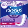 Always Daily Extra Protect Liners, Extra Long Length, Unscented Panty