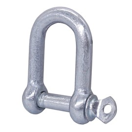 (Pack of 10) Galvanised Steel Shackle 1/4" (6mm), D Links Hook Shackle Clip