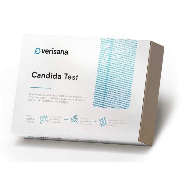 Verisana Candida Test | Stuhltest PLUS Zungenabstrich auf Candida albicans, Candida spec, Geotrichum candidum, Schimmelpilze | Pilzinfektion im Stuhl und Mund per Pilztest feststellen