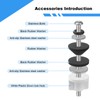 Universal 2 Pcs Toilet Seat Hinge Bolts Kit, Waterproof Stainless,
