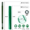 Safety Fence Plastic Mesh Fencing Roll,1 Roll with 25 Steel