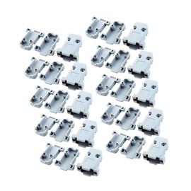 A ABSOPRO 20 Pcs Plastic Cover Shell Housing Gray for D Sub DB9 9Pin Connector Item Replacement