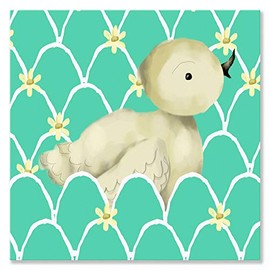 Oopsy Daisy Lion lona estirado por Maria Carluccio, 10 x 10 pulgadas