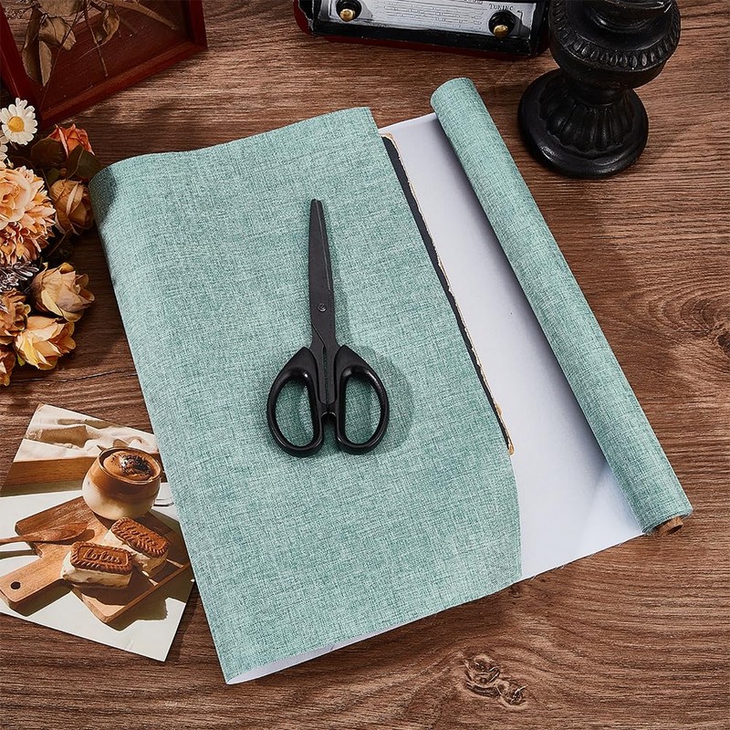 CRASPIRE 51 x 11.8 Inch Greenish White Book Cloth Paper