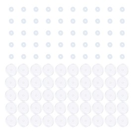 Bloomfall Clear Piercing Disc For Piercing Bump,Pressure Silicone Earrings For Keloids Healing Pads Belly Button Piercing Kit Nose Piercing Bump Treatment (3MM 50PCS 9MM 50PCS)