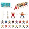 moopok Wooden Stacking Toys,16Pcs Circus Hercules Acrobatic Troupe Interlock Toy,Balancing