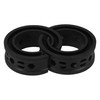 X AUTOHAUX 2pcs Black Car Coil Spring Buffer Rubber Buffer