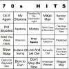 banginmeats 100 70s Music Bingo Cards Printed And Laminated With