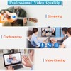 Webcam HD 1080P,Webcam with Microphone, USB Desktop Laptop Camera with