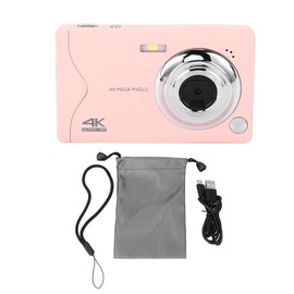 Digital Camera 4K Video 48MP Photo Auto Focus 3 Inch TFT Screen 16x Zoom Compact Camera with MP3 Player for Teens Adults