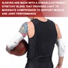 TUOY Compression Elbow Pads Padded Elbow Arm Protection - Youth